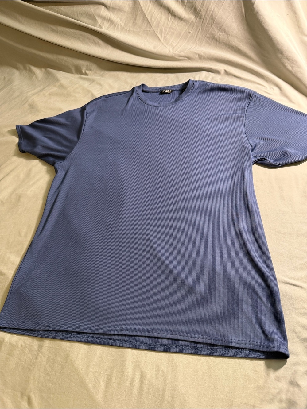 Men's Short Sleeve Crew Tee in Dusty Blue
